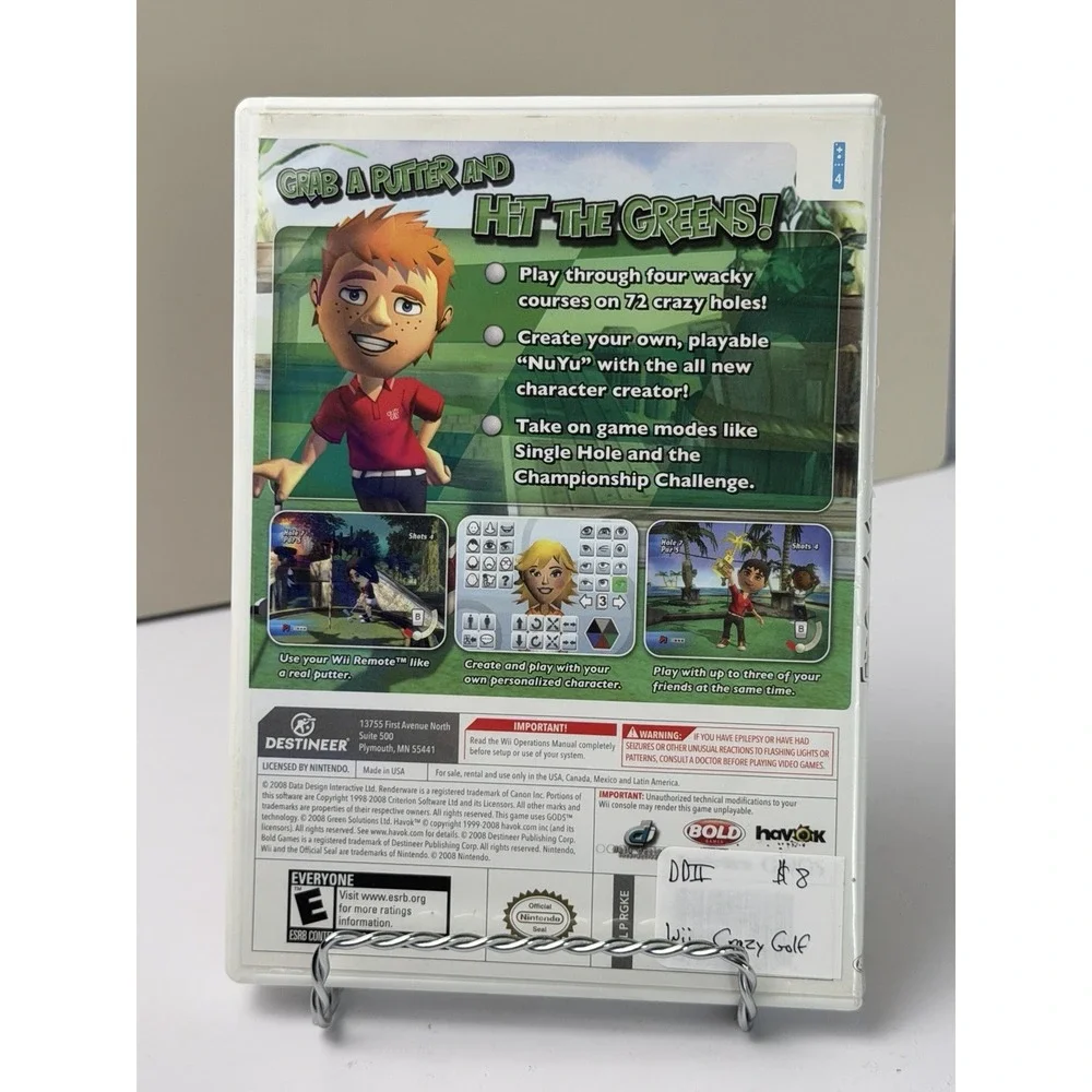 Crazy Golf for Nintendo Wii - Kidz Sports Game Cib Complete